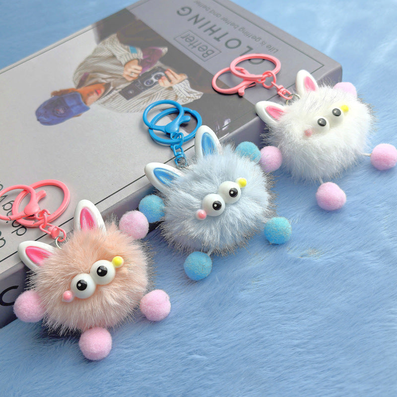 Wholesale 10pcs Ear Elf Plush Cartoon Cute Keychain
